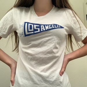 White “Los Angeles” t-shirt from PacSun!